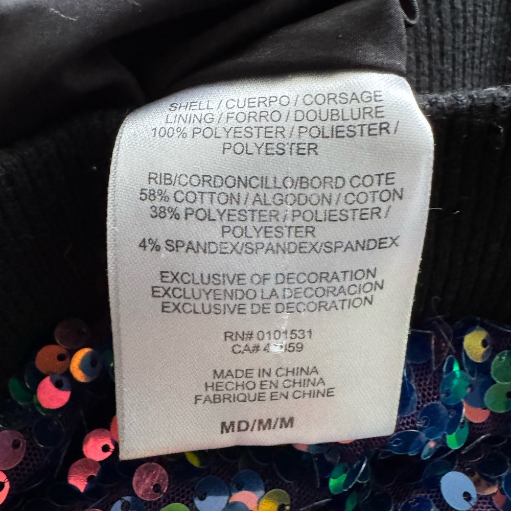 Disney D-Signed Descendants 3 Sequin Bomber Jacket - M - Picture 5 of 6